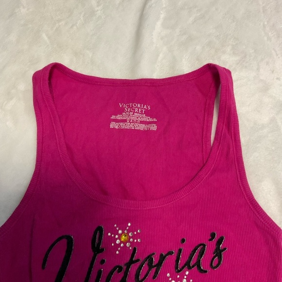 Rare Victoria's Secret Vintage Fuchsia Tank Top - Picture 3 of 7
